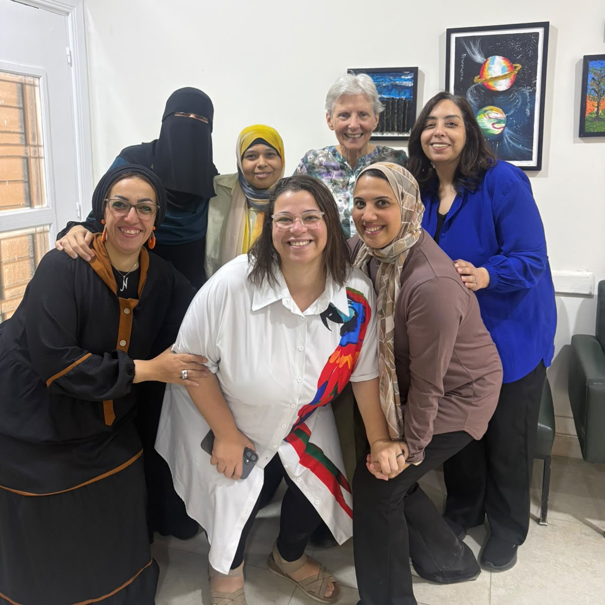 Group photo of Laila Dina Noor Samia Elly in Baseera